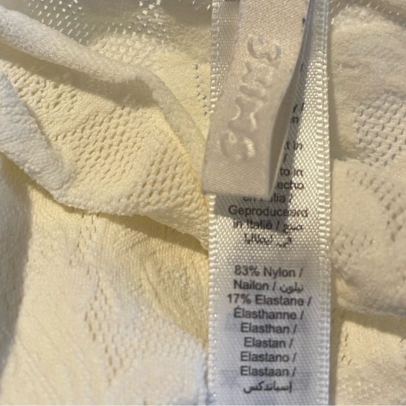 Skims Knit Lace Turtleneck Maxi dress Ivory - Picture 5 of 6